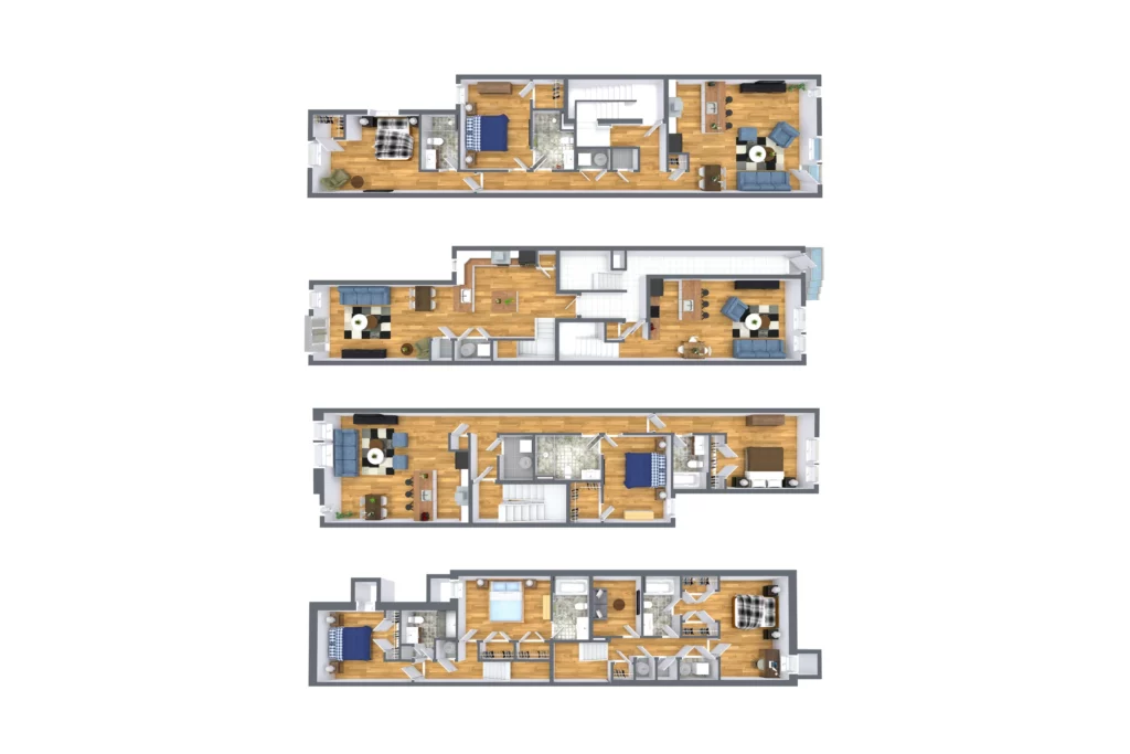 1622-30 Poplar St - Floor Plans